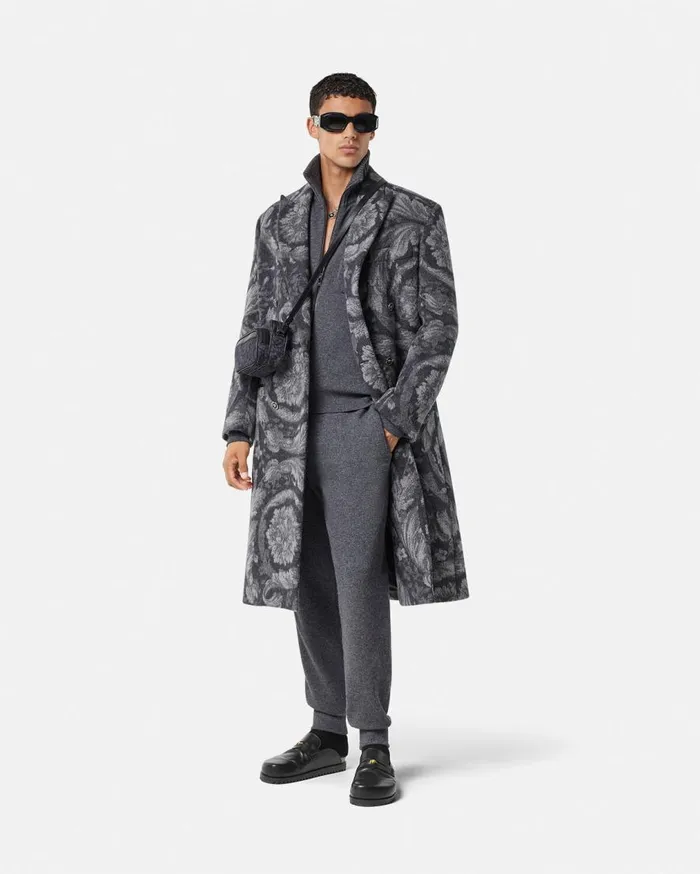 Versace Knitwear CashmereBlend Sweatpants Gray 8211 Men Versace Knitwear CashmereBlend Sweatpants Gray 8211 Men