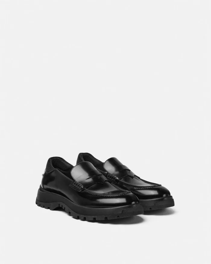 Versace Loafers and Slippers Elios Leather Loafers Black 8211 Men Versace Loafers and Slippers Elios Leather Loafers Black 8211 Men