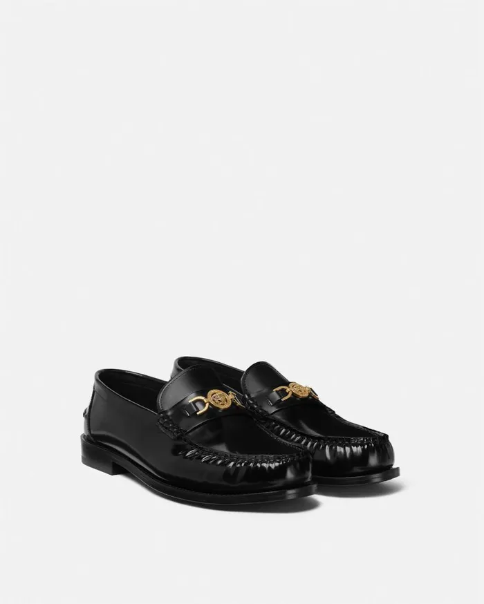 Versace Loafers and Slippers Medusa 03995 Loafers Blackgold 8211 Men Versace Loafers and Slippers Medusa 03995 Loafers Blackgold 8211 Men