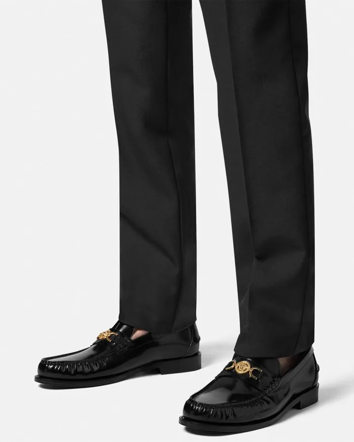 Versace Loafers and Slippers Medusa 03995 Loafers Blackgold 8211 Men Versace Loafers and Slippers Medusa 03995 Loafers Blackgold 8211 Men