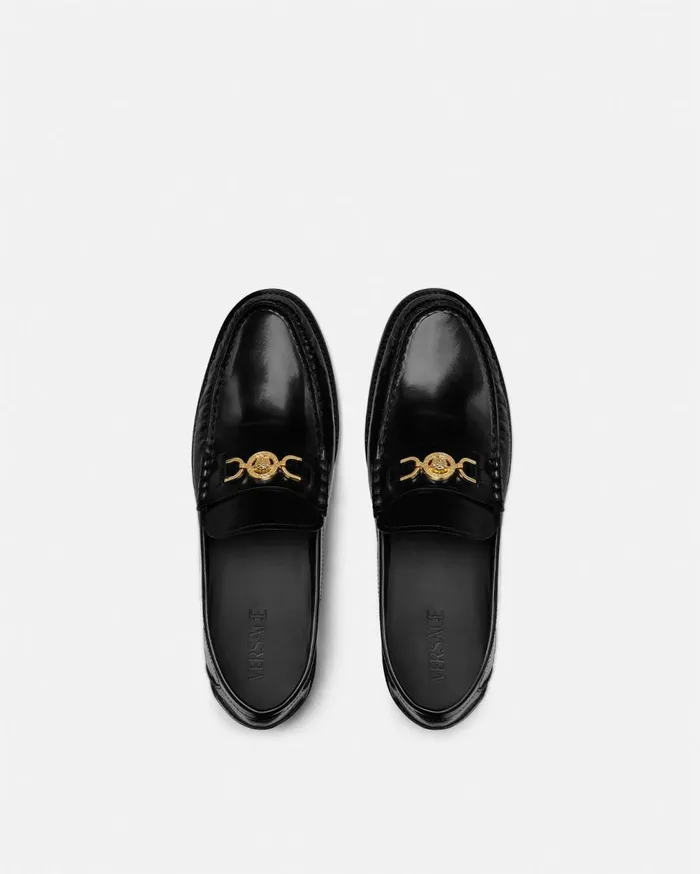 Versace Loafers and Slippers Medusa 03995 Loafers Blackgold 8211 Men Versace Loafers and Slippers Medusa 03995 Loafers Blackgold 8211 Men