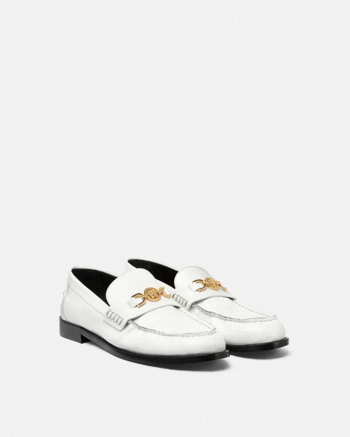 Versace Loafers and Slippers Medusa 03995 Loafers White 8211 Men Versace Loafers and Slippers Medusa 03995 Loafers White 8211 Men