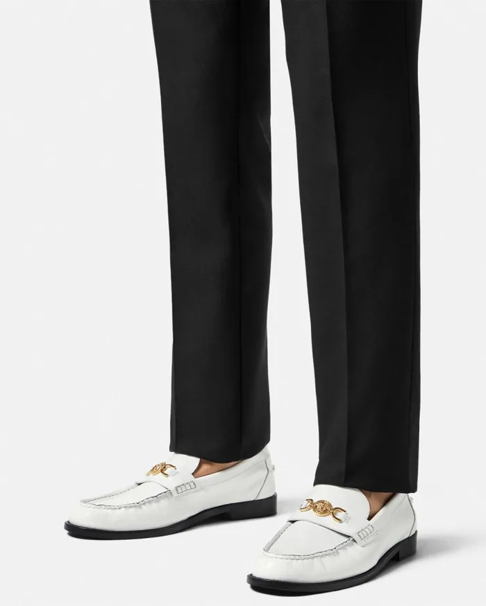 Versace Loafers and Slippers Medusa 03995 Loafers White 8211 Men Versace Loafers and Slippers Medusa 03995 Loafers White 8211 Men