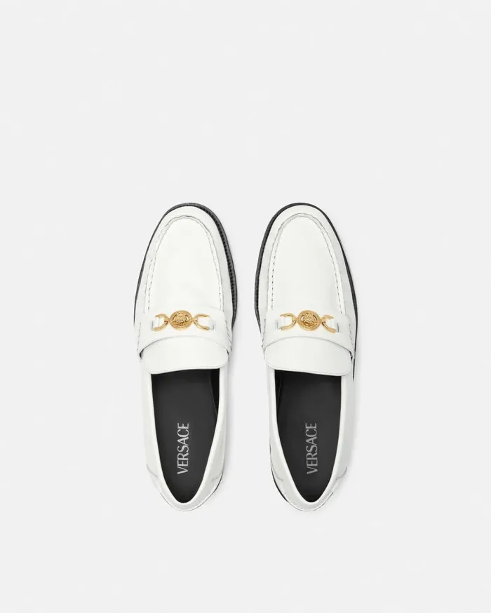 Versace Loafers and Slippers Medusa 03995 Loafers White 8211 Men Versace Loafers and Slippers Medusa 03995 Loafers White 8211 Men