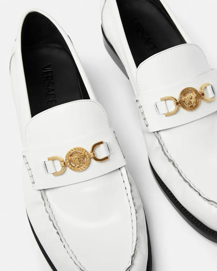 Versace Loafers and Slippers Medusa 03995 Loafers White 8211 Men Versace Loafers and Slippers Medusa 03995 Loafers White 8211 Men