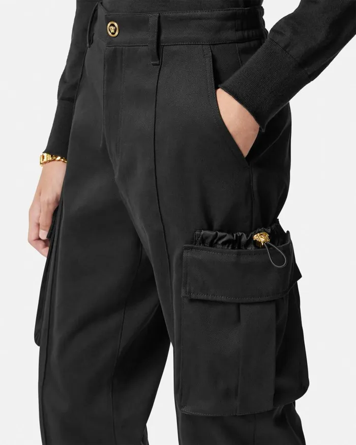 Versace Pants and Shorts Cargo Pants Black 8211 Men Versace Pants and Shorts Cargo Pants Black 8211 Men