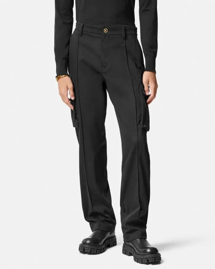 Versace Pants and Shorts Cargo Pants Black 8211 Men Versace Pants and Shorts Cargo Pants Black 8211 Men
