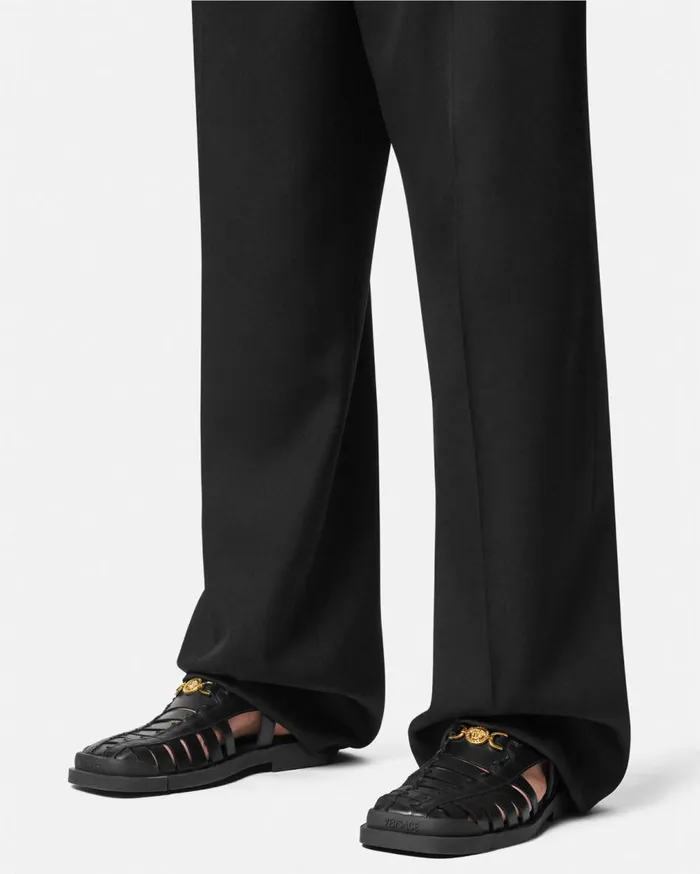 Versace Sandals and Slides Medusa 03995 Sandals Blackgold 8211 Men Versace Sandals and Slides Medusa 03995 Sandals Blackgold 8211 Men