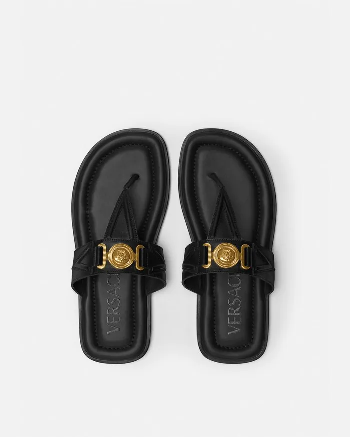 Versace Sandals and Slides Medusa Biggie Sandals Blackgold 8211 Men Versace Sandals and Slides Medusa Biggie Sandals Blackgold 8211 Men