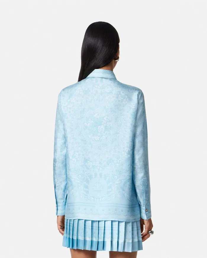 Versace Shirts and Tops Barocco Silk Shirt Blueprint 8211 Women Versace Shirts and Tops Barocco Silk Shirt Blueprint 8211 Women