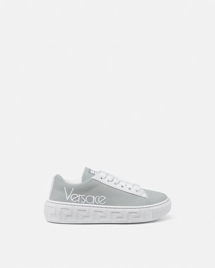 Versace Shoes 1978 ReEdition Greca Kids Sneakers Gray 8211 Children