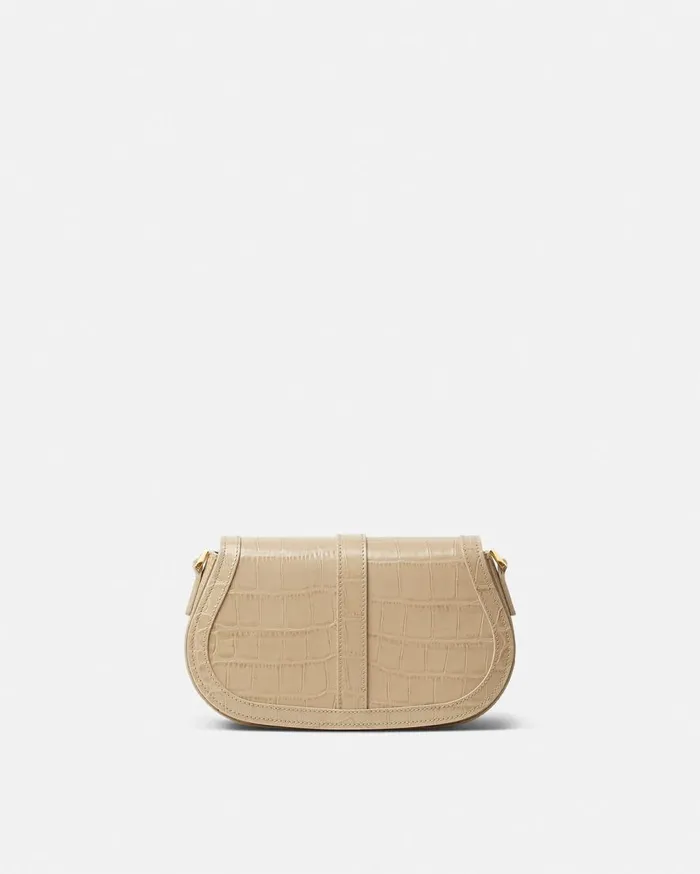 Versace Shoulder and Crossbody CrocEffect Greca Goddess Shoulder Bag Beige 8211 Women Versace Shoulder and Crossbody CrocEffect Greca Goddess Shoulder Bag Beige 8211 Women