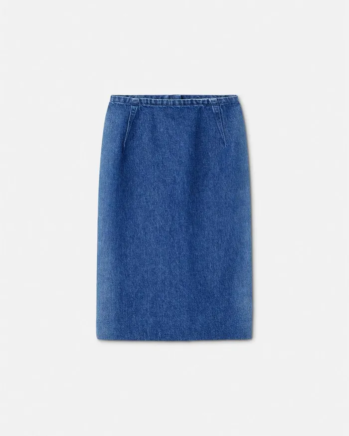 Versace Skirts Denim Pencil Skirt Blue 8211 Women