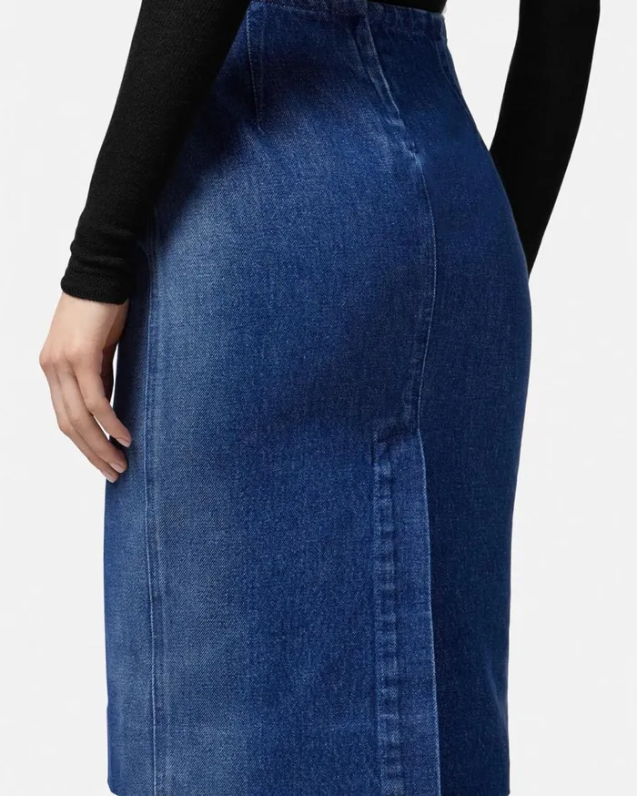 Versace Skirts Denim Pencil Skirt Blue 8211 Women Versace Skirts Denim Pencil Skirt Blue 8211 Women