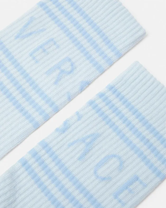 Versace Socks 90s Vintage Logo Socks Light Blue 8211 Women Versace Socks 90s Vintage Logo Socks Light Blue 8211 Women