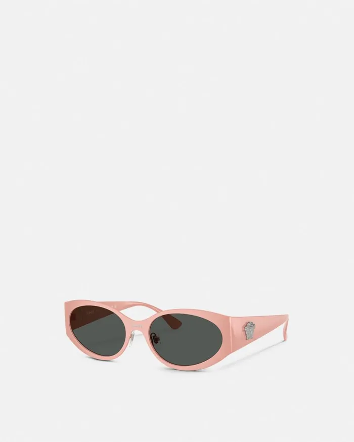 Versace Sunglasses La Medusa Oval Sunglasses Pink 8211 Women