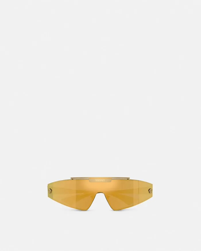 Versace Sunglasses Medusa Horizon Sunglasses Blackgold 8211 Women Versace Sunglasses Medusa Horizon Sunglasses Blackgold 8211 Women
