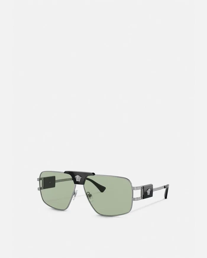 Versace Sunglasses Special Project Squared Sunglasses Havana 8211 Men