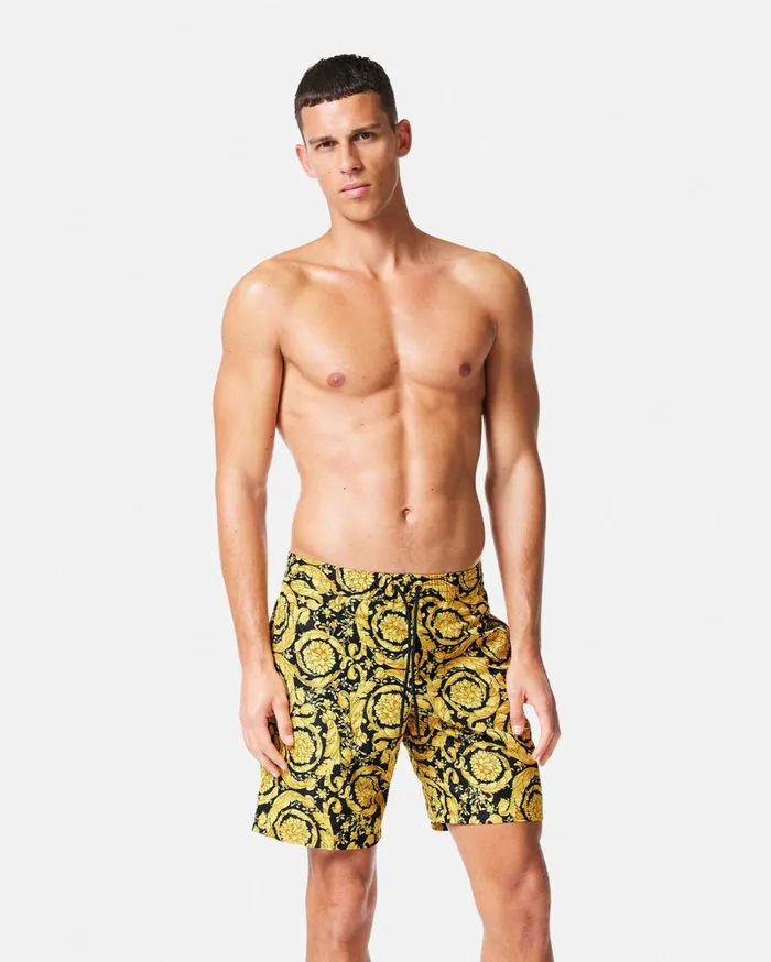 Versace Swimwear Barocco Boardshorts Print 8211 Men Versace Swimwear Barocco Boardshorts Print 8211 Men