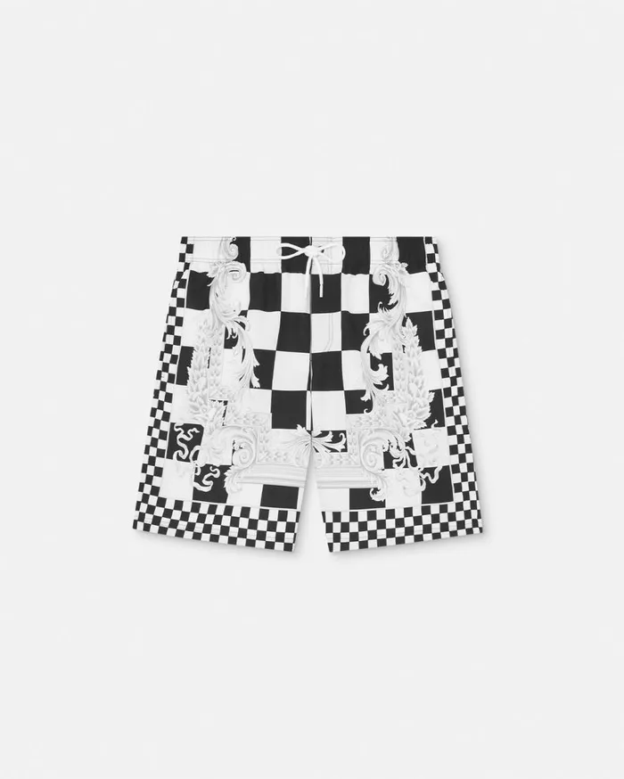 Versace Swimwear Medusa Contrasto Boardshorts Blackprint 8211 Men
