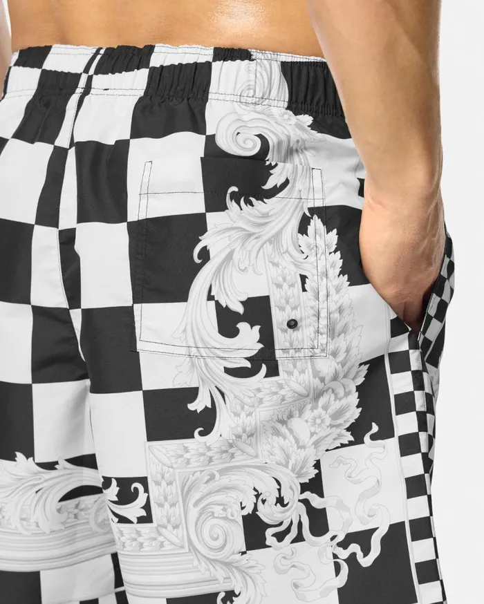 Versace Swimwear Medusa Contrasto Boardshorts Blackprint 8211 Men Versace Swimwear Medusa Contrasto Boardshorts Blackprint 8211 Men