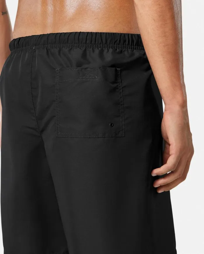 Versace Swimwear Versace Cartouche Boardshorts Black 8211 Men Versace Swimwear Versace Cartouche Boardshorts Black 8211 Men