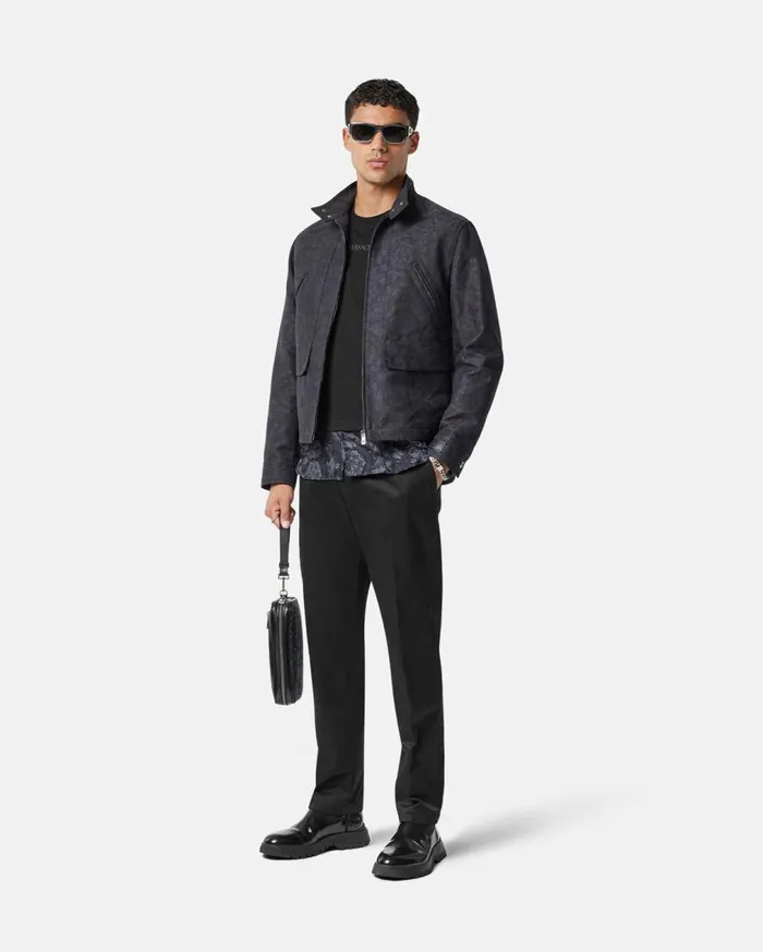 Versace TShirts and Polos Barocco Panelled TShirt Black 8211 Men Versace TShirts and Polos Barocco Panelled TShirt Black 8211 Men