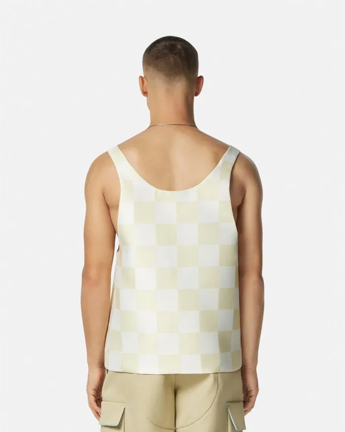 Versace TShirts and Polos Contrasto Duchesse Tank Top Beige 8211 Men Versace TShirts and Polos Contrasto Duchesse Tank Top Beige 8211 Men