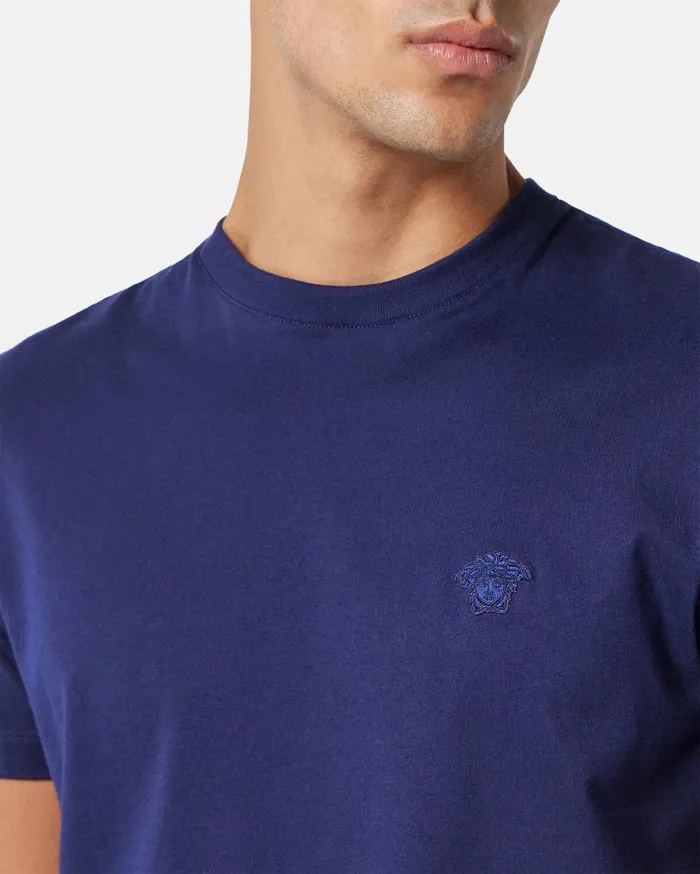 Versace TShirts and Polos Medusa TShirt Blue 8211 Men Versace TShirts and Polos Medusa TShirt Blue 8211 Men