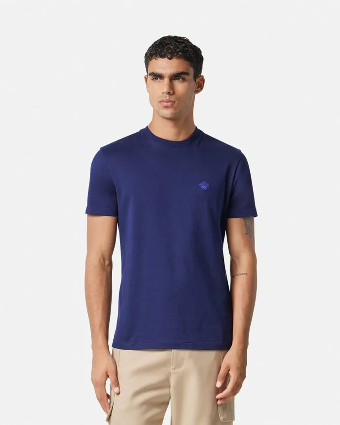 Versace TShirts and Polos Medusa TShirt Blue 8211 Men Versace TShirts and Polos Medusa TShirt Blue 8211 Men