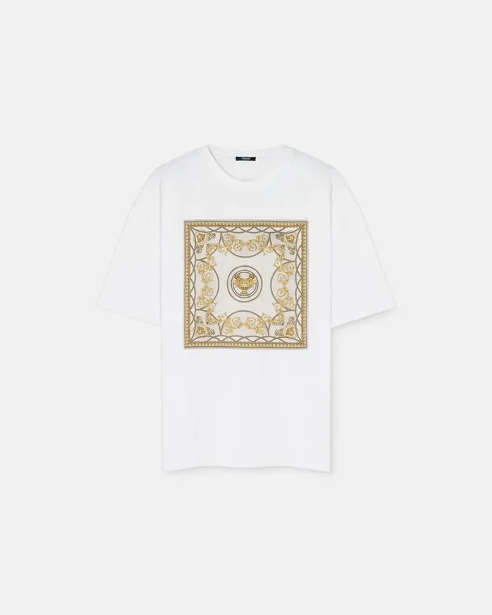 Versace TShirts and Sweatshirts La Coupe Des Dieux Oversized TShirt Whiteprint 8211 Women