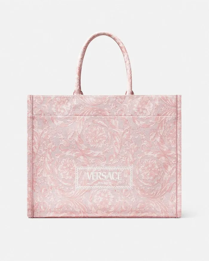Versace Totes Barocco Athena Large Tote Bag Pinkprint 8211 Women