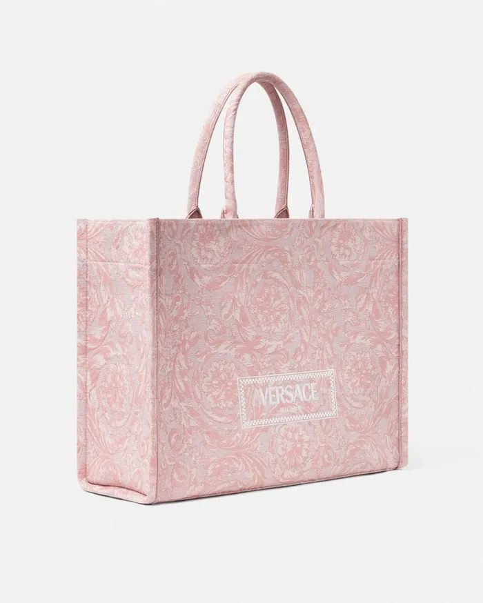 Versace Totes Barocco Athena Large Tote Bag Pinkprint 8211 Women Versace Totes Barocco Athena Large Tote Bag Pinkprint 8211 Women