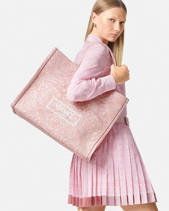 Versace Totes Barocco Athena Large Tote Bag Pinkprint 8211 Women Versace Totes Barocco Athena Large Tote Bag Pinkprint 8211 Women