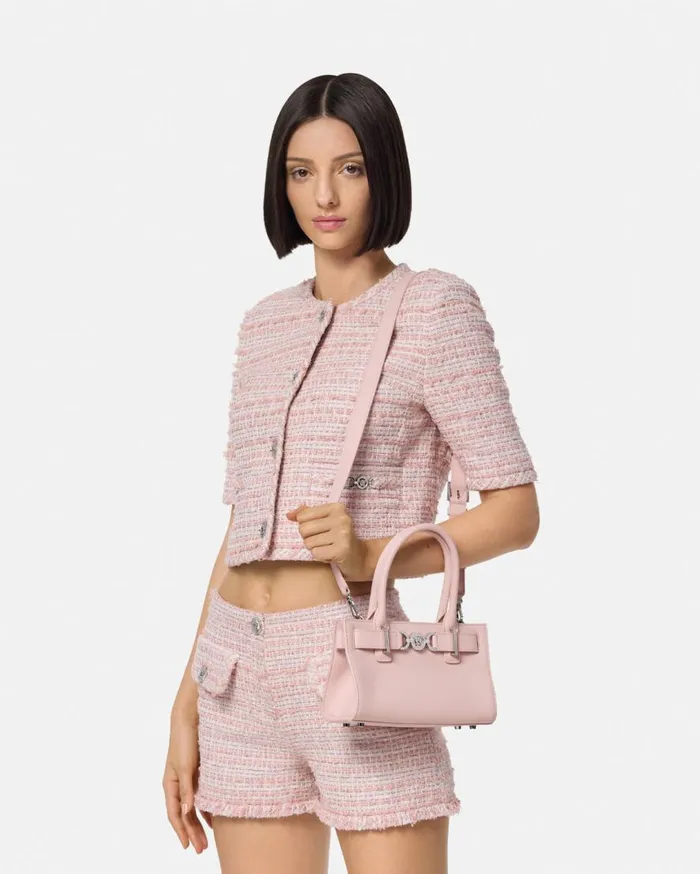 Versace Totes Medusa 03995 Small Tote Bag Light Pink 8211 Women Versace Totes Medusa 03995 Small Tote Bag Light Pink 8211 Women