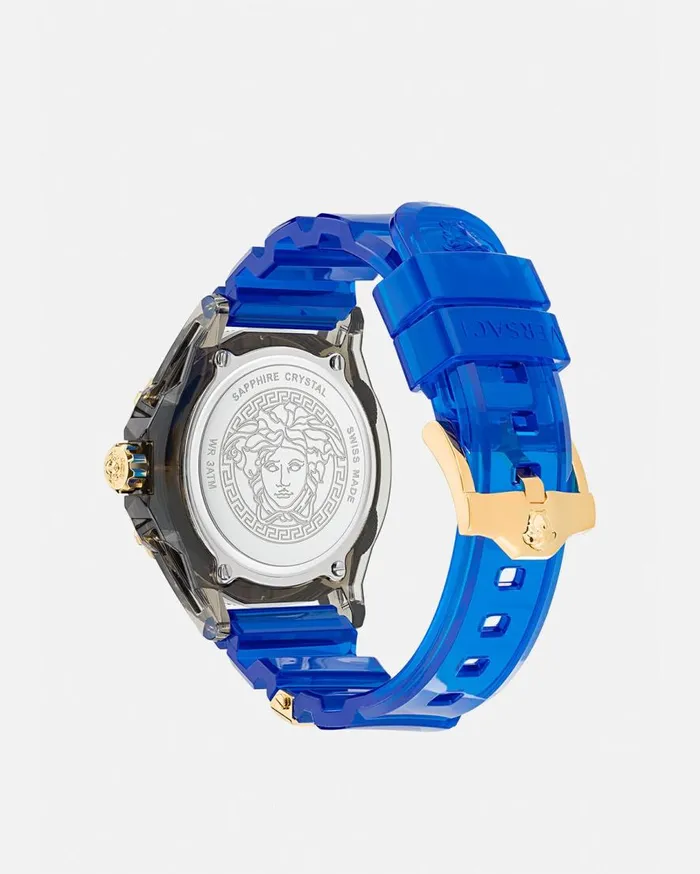 Versace Watches Icon Active Indiglo Watch Blue 8211 WomenMen Versace Watches Icon Active Indiglo Watch Blue 8211 WomenMen