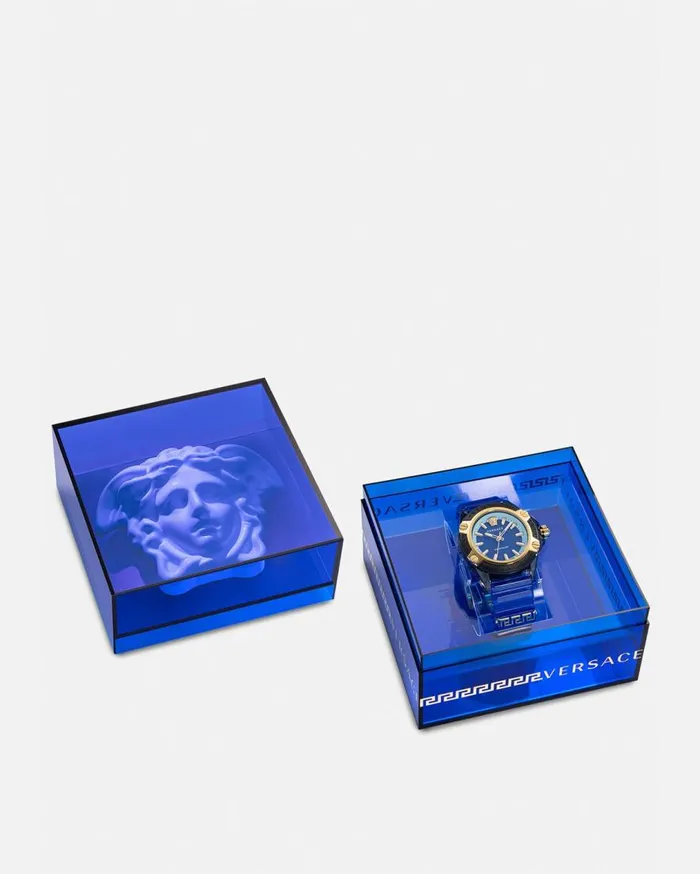 Versace Watches Icon Active Indiglo Watch Blue 8211 WomenMen Versace Watches Icon Active Indiglo Watch Blue 8211 WomenMen