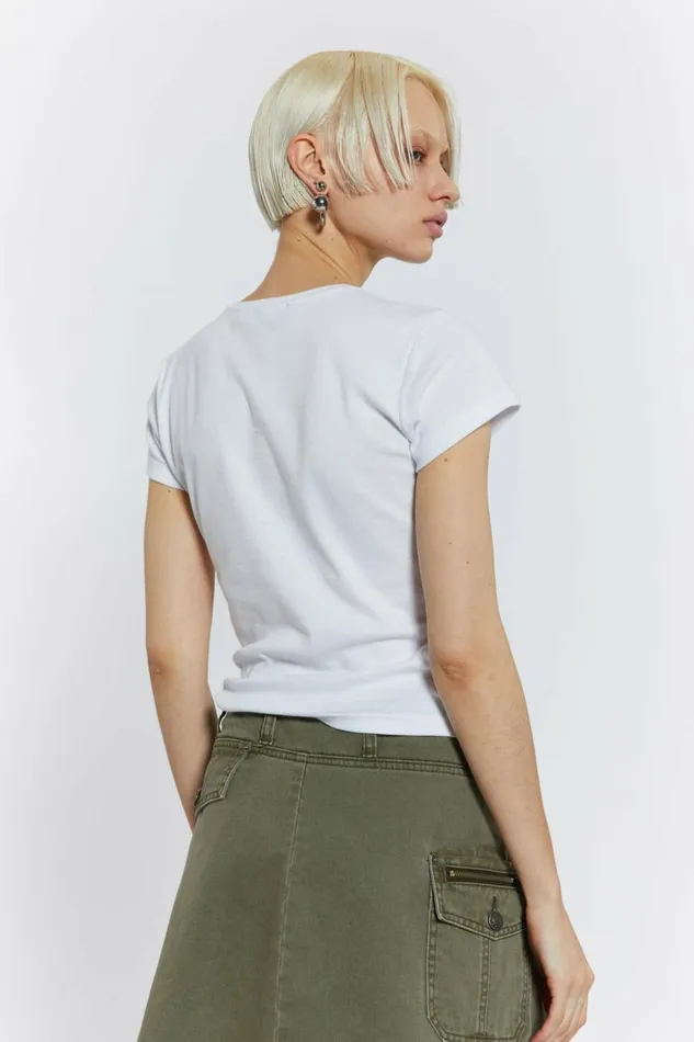 Very Hot Tee White Women Jaded London TShirts