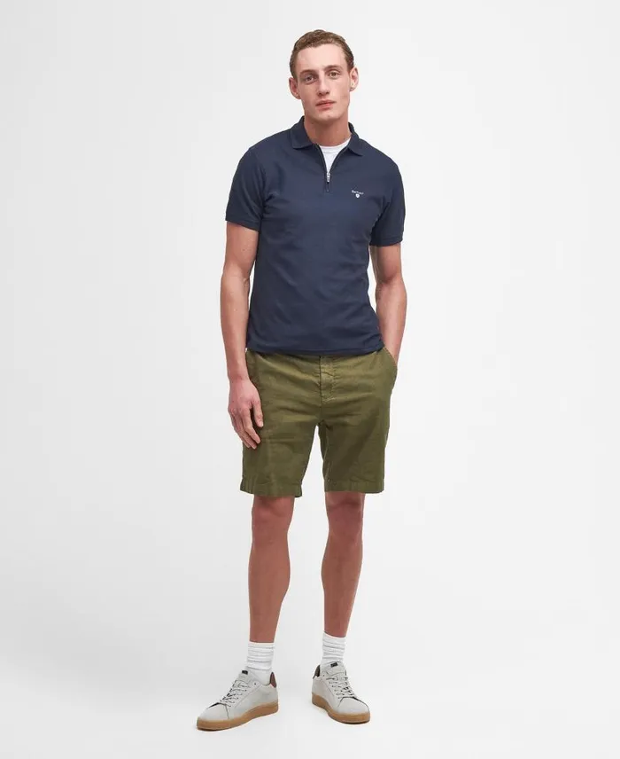 Wadworth ShortSleeved Polo Shirt Classic Navy Men Barbour Polo Shirts