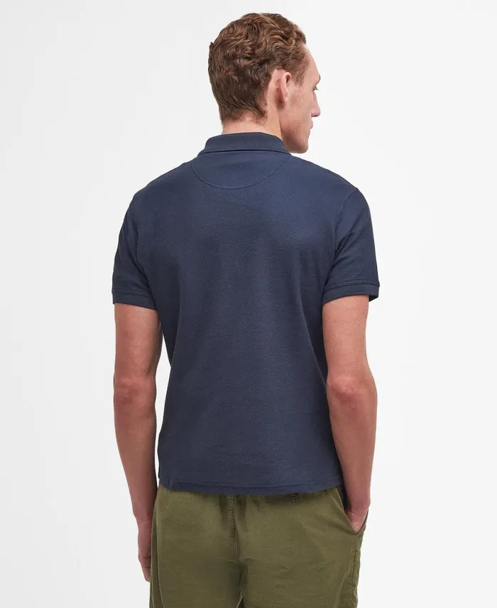Wadworth ShortSleeved Polo Shirt Classic Navy Men Barbour Polo Shirts