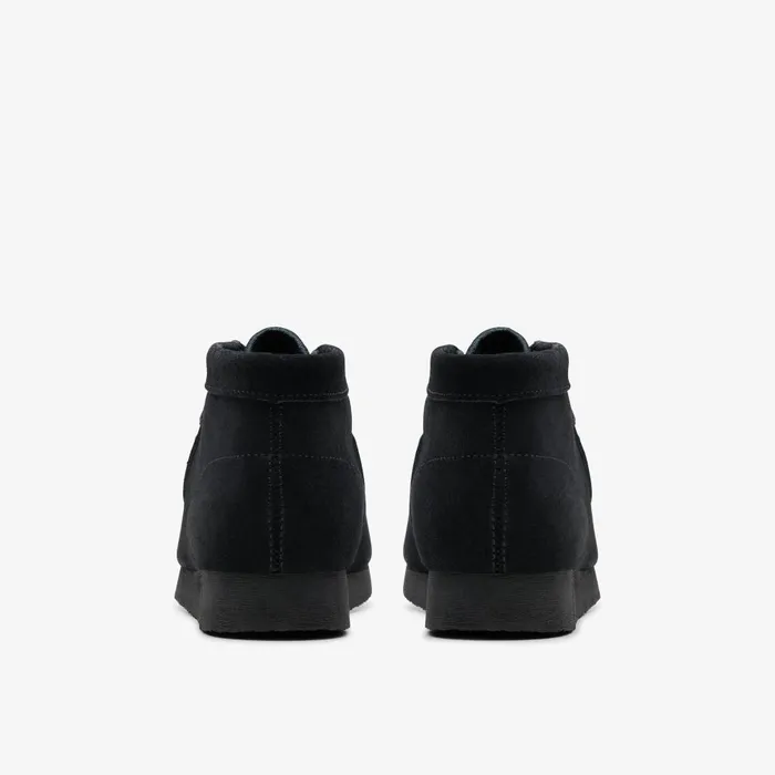 Wallabee Boot Older Black Suede Kids Clarks Originals