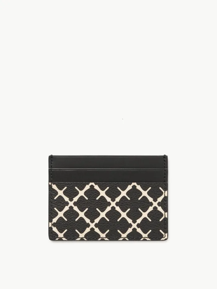 Wallets and Cardholders Women By Malene Birger Elia Printed Cardholder Black