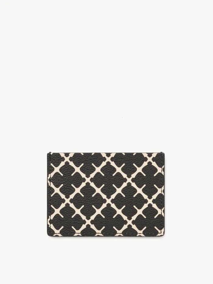 Wallets and Cardholders Women By Malene Birger Elia Printed Cardholder Black