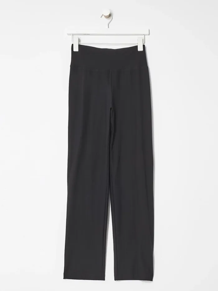 Washable Stretch Crepe High Waisted Pant Black Women Eileen Fisher Pants Shorts and Jumpsuits