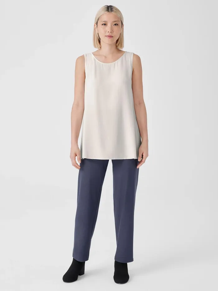 Washable Stretch Crepe Straight Pant Ocean Women Eileen Fisher Pants Shorts and Jumpsuits