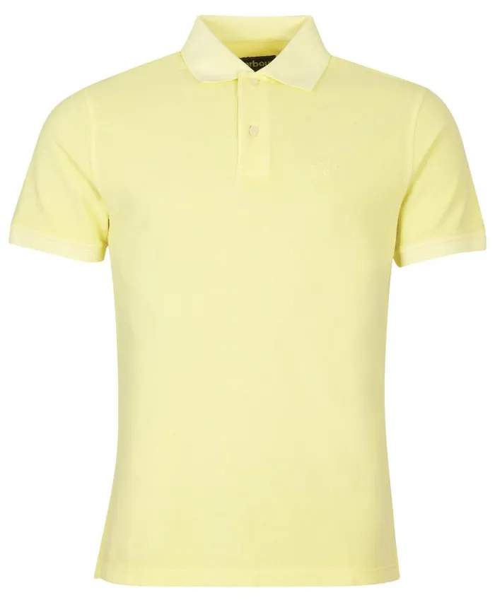 WashedOut Sports Polo Shirt Dusty Mint Men Barbour Polo Shirts