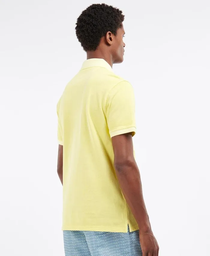 WashedOut Sports Polo Shirt Dusty Mint Men Barbour Polo Shirts