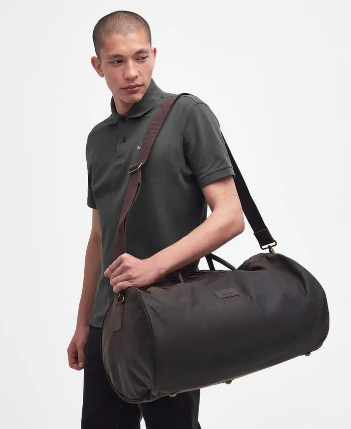 Wax Holdall Navy Men Barbour Bags and Luggage