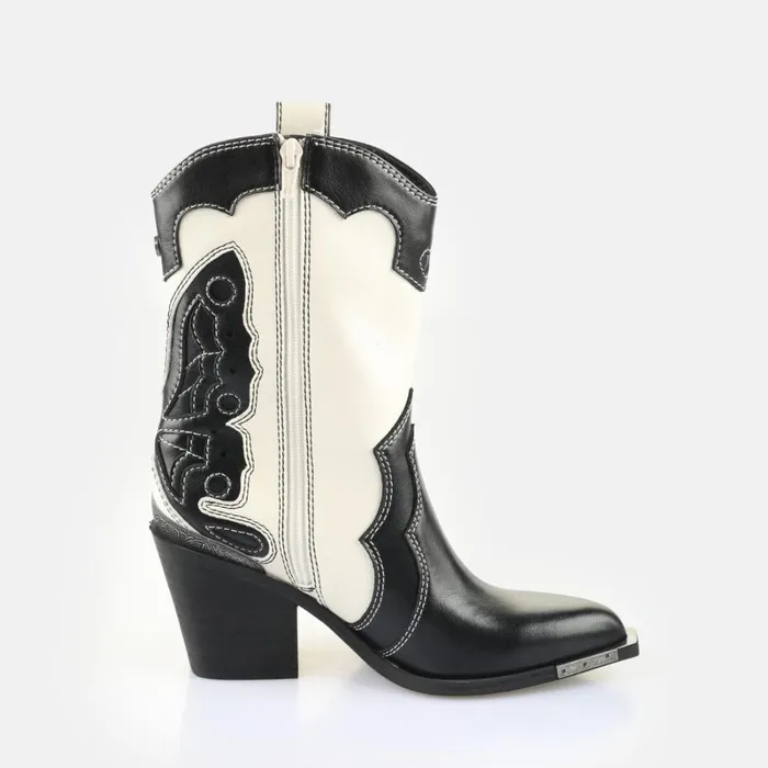 West Boot Mid Whiteblack Buffalo Boots and AnkleBoots West Boot Mid Whiteblack Buffalo Boots and AnkleBoots