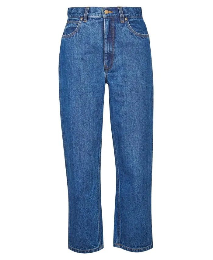 Westbury Barrel Leg Jeans Ecru Women Barbour Trousers and Shorts